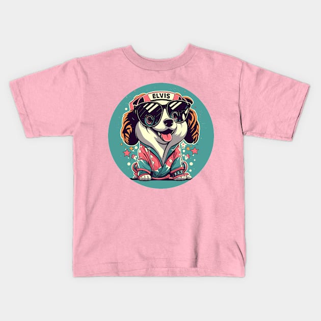 Far out Party Dog Kids T-Shirt by Kingrocker Clothing